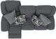 Catnapper® Trifecta Smoke Power Reclining Sofa with Drop Down Table-2