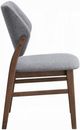 ACME Furniture Sarha 2-Piece Light Gray/Walnut Upholstered Dining Side Chair Set-4