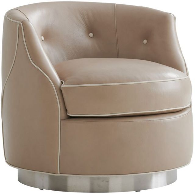 Lexington Home Customizable Avondale Robertson Leather Swivel Chair