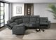 Furniture of America® Oliverus Dark Gray Power Sectional-2