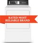 Speed Queen® DR7 7.0 Cu. Ft. White Front Load Gas Dryer-1