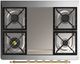 Ilve® Majestic III 36'' White Pro Style Dual Fuel Liquid Propane Range with Triple Glass Door and Brass Trim-3