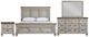 New Classic® Home Furnishings Mariana 4-Piece Vintage Creme Eastern King Panel Bedroom Set-0