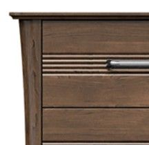 Country View Woodworking Brown Maple 28" Bedside Chest-1