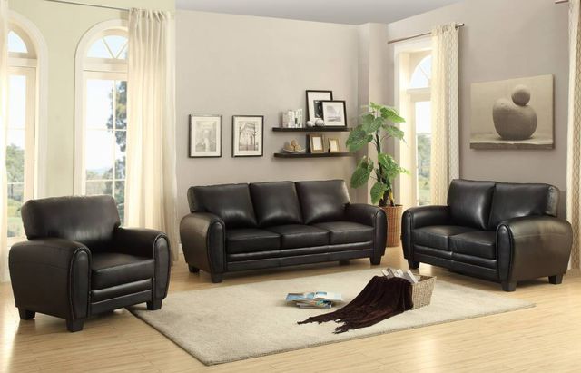 Homelegance® Rubin Black Chair-1