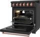 Thor Kitchen Gordon Ramsay Collection 30" Black Pro Style Liquid Propane Range with Precision Knob Control and Rose Gold Trim-4