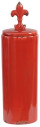 A & B Home Red Lidded Jar-0