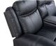 Furniture of America® Agata Black Glider Recliner Loveseat-4