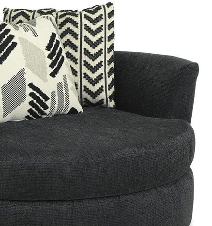 Albany Industries Clash Charcoal Swivel Chair-1