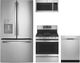 GE® 4 Piece Stainless Steel Kitchen Package-0