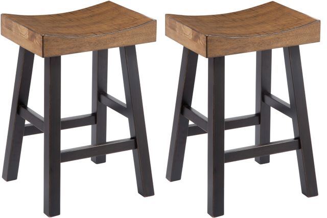 Signature Design by Ashley® Glosco 2-Piece Two-Tone Bar Stool-0
