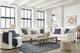 Ashley® Padova Ivory Swivel Accent Chair-4