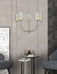 Cal® Lighting & Accessories Jervis Brushed Steel Chandelier-1