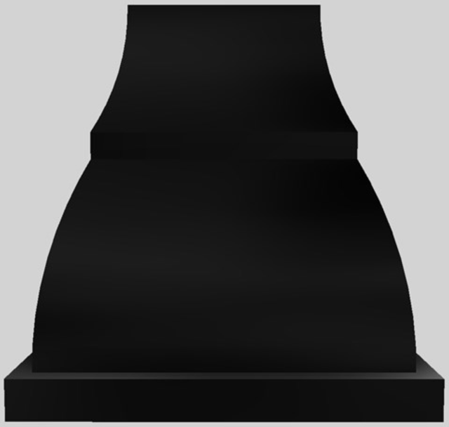 Vent-A-Hood® Designer Series 66" Black Island Range Hood-1