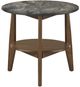 Coaster® Bradley Smokey Gray End Table with Dark Brown Base-4