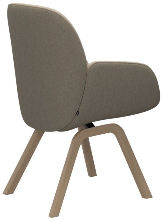 Stressless® by Ekornes® Customizable Bay Large Low Back Dining Arm Chair with Slanted Legs-3
