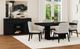 Elements International Rosalie Black 72" Dining Table-1