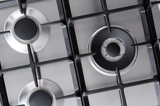 Table de cuisson au gaz de 24 po Bertazzoni® Professional - Acier inoxydable-1