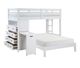 Lofty Twin/Full Loft Bed (White)-1