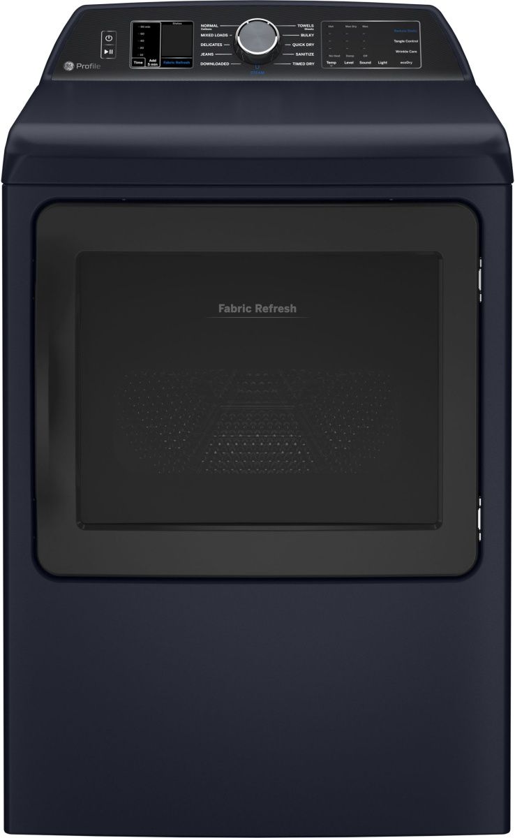GE Profile™ 7.3 Cu. Ft. Sapphire Blue Front Load Electric Dryer