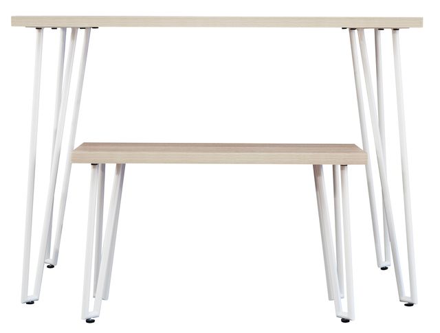 Signature Design by Ashley® Blariden Brown/White Desk with Bench-1