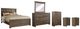 Signature Design by Ashley® Juararo 6-Piece Dark Brown King Panel Bed Set-0