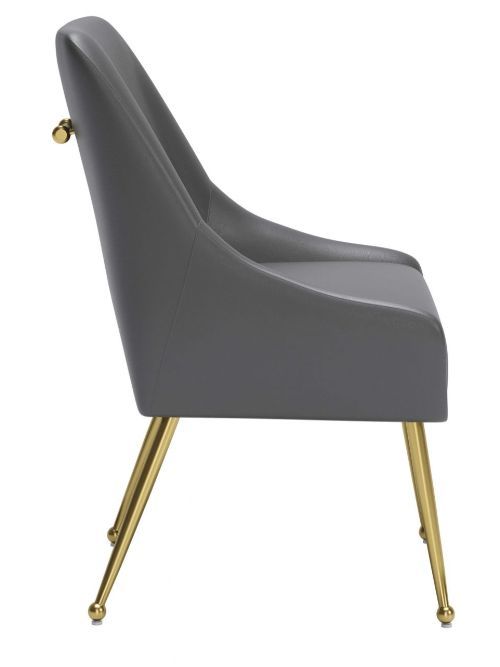 Zuo® Modern Maxine Gold/Gray Dining Side Chair-1