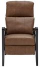 Best® Home Furnishings Customizable Ryberson Leather Power High Leg Recliner with Dark Walnut Legs-2