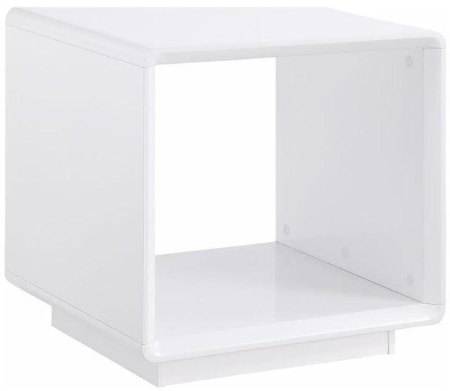 Coaster® Paseo White End Table-0