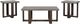 Signature Design by Ashley® Dynnford 3-Piece Gray Occasional Table with Brown Base Set-1