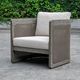 Uttermost® Dartmoor Caramel/Mocha Wooden Outdoor Lounge Chair-1