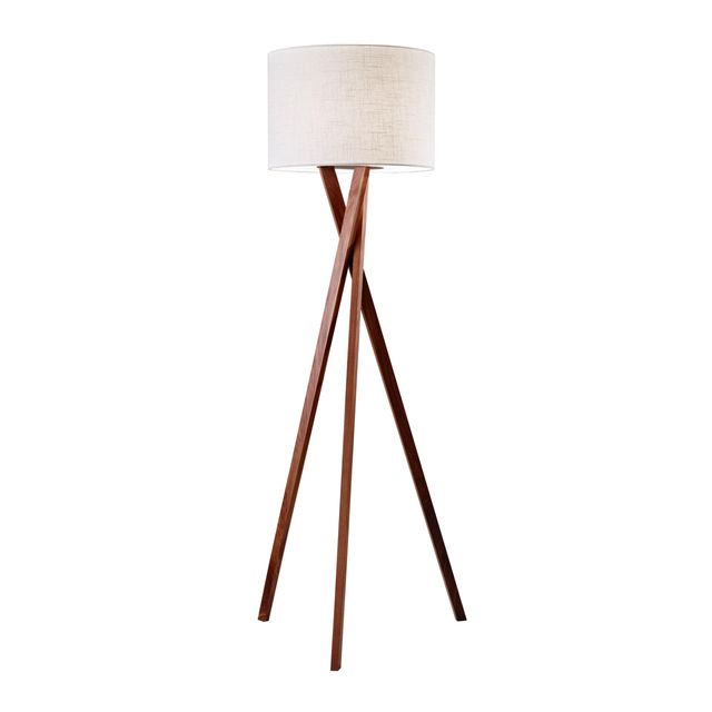 Adesso® Brooklyn Walnut Floor Lamp-0