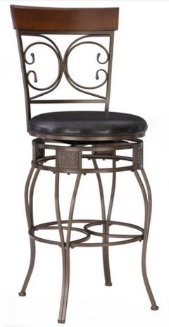 Powell® Black/Brown Bar Stool