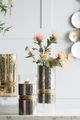 A & B Home Halloway Silver/Gold Candle Holder-4