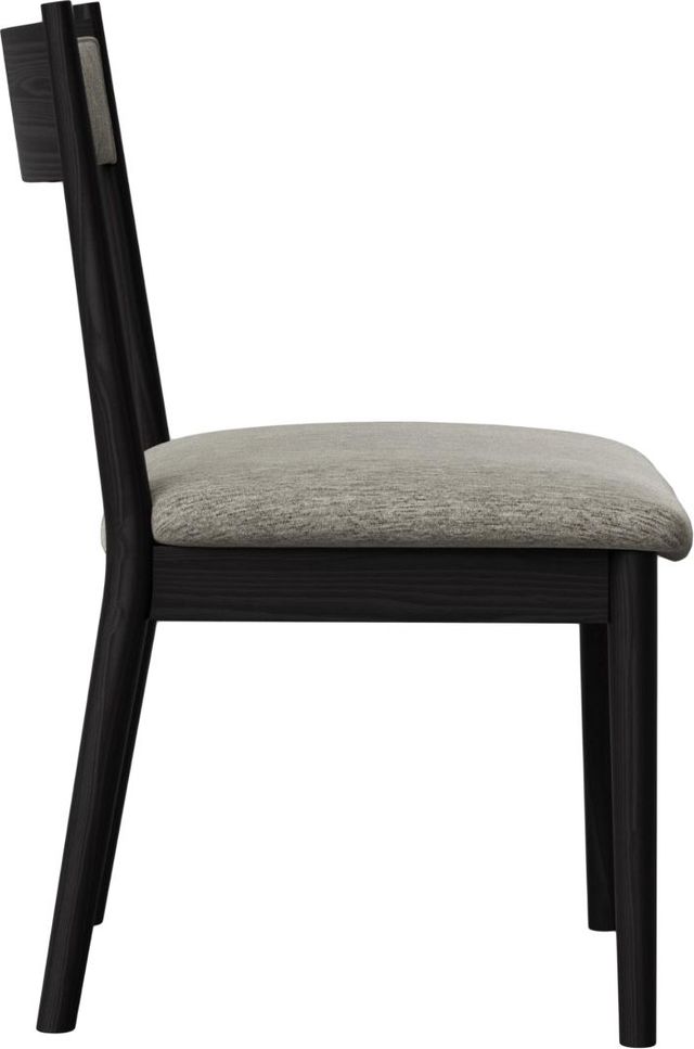 Bernards Elure Beige/Peppercorn Crescent Dining Side Chair-3