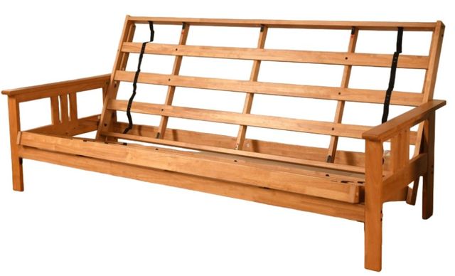 Kodiak Furniture Monterey Oregon Trail Saddle/Butternut Queen Futon with Mattress-1
