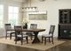 Elements International Montrose 5-Piece Brown/Espresso/Light Gray Dining Set-1