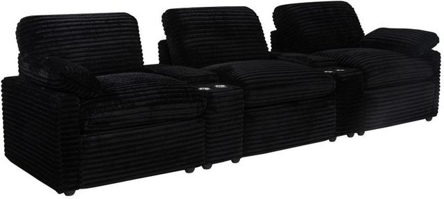 Coaster® Collins 5-Piece Black Power Reclining Home Theater-0
