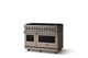 Viking® 5 Series 48" Nantucket Pro Style Dual Fuel (NG) Range with Polished Chrome Trim-2