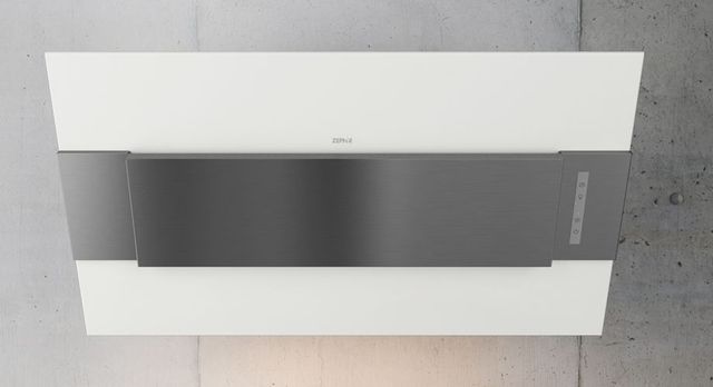 Zephyr ARC Incline 31.5" White with Stainless Steel Wall Hood-0