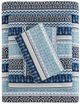 Olliix by True North by Sleep Philosophy Blue Fair Isle King Cozy 100% Cotton Flannel Printed Sheet Set-0