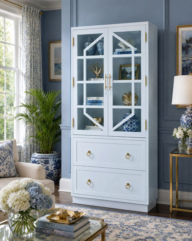 Stylecraft Tamara Day Ocean Breeze Filagree Hutch-1