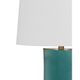 Bassett Mirror Drugget Blue-Green Table Lamp-1
