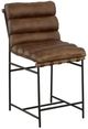 Fairfield® Luca Brown/Matte Black Leather Counter Stool-0