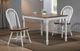 Winners Only® Pacifica Rustic Brown Top Dining Table with White Base-1