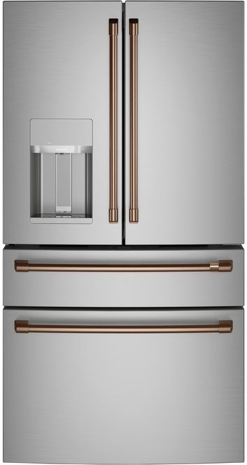 Café™ 4 Piece Brushed Copper Refrigeration Handle Kit-2