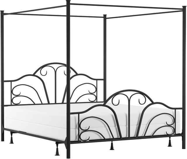 HH2 Home Dover Black King Canopy Bed-0