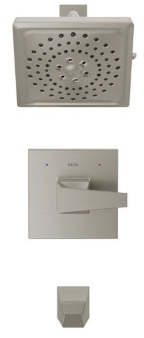Delta Trillian® 14 Series Lumicoat® Stainless H2Okinetic Tub Shower Trim-1