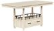 Bernards Bellamy Lane Whitewash Counter Height Dining Table-0