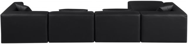 Meridian Furniture Cube 5-Piece Black Modular Sectional with Ottoman-1